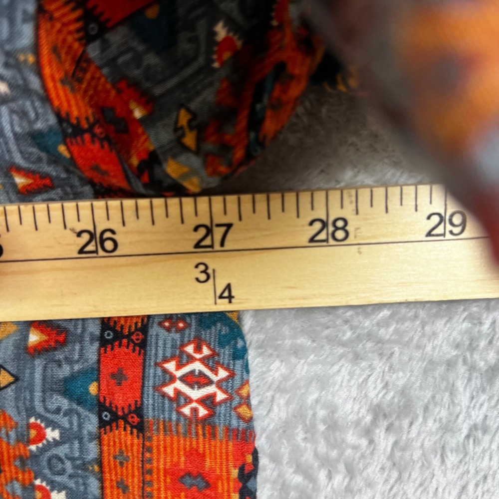 Vatpave Mens XXL Short Sleeve Button Down Native Southwestern Boho Hipster‎ - Picture 5 of 9